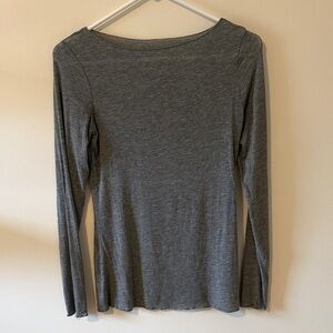 intimissimi Women's Long-Sleeve Boat Neck Top - Gray Heather